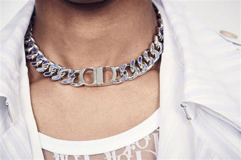 dior chain necklace mens